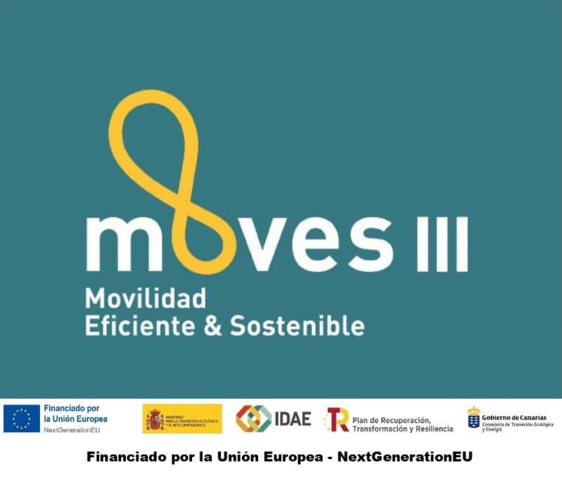 Moves III - Movilidad Eficiente y Sostenible. Financiado por la Unión Europea NextGenerationEU